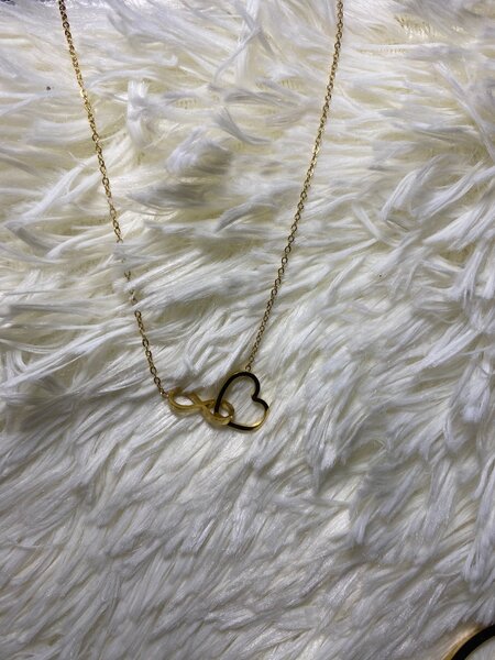 Gold Infinity Heart chaîne