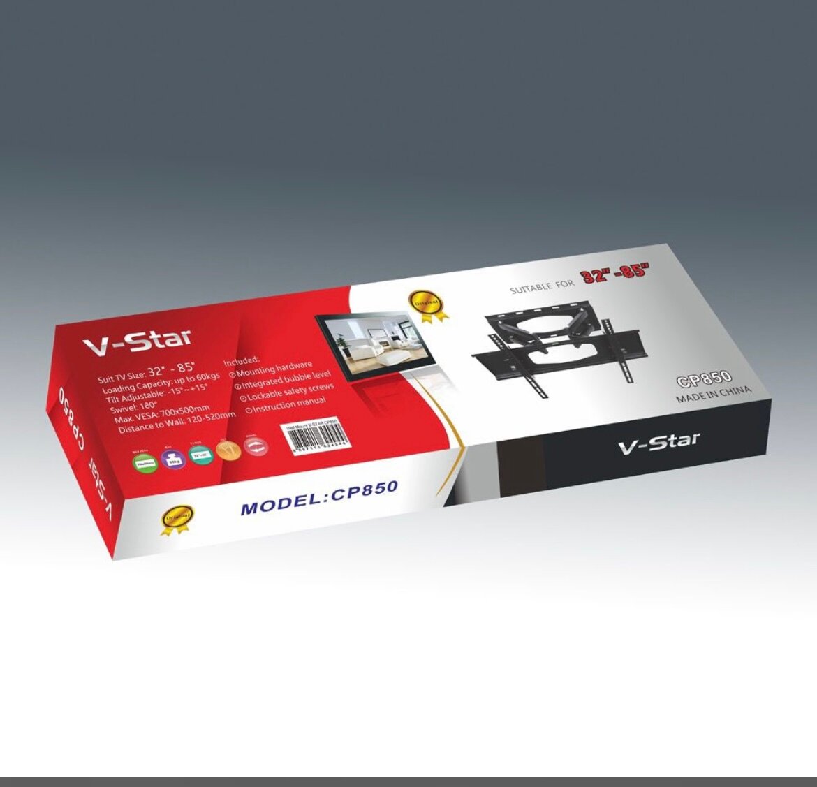 Support Mural TV V-Star 32-85"