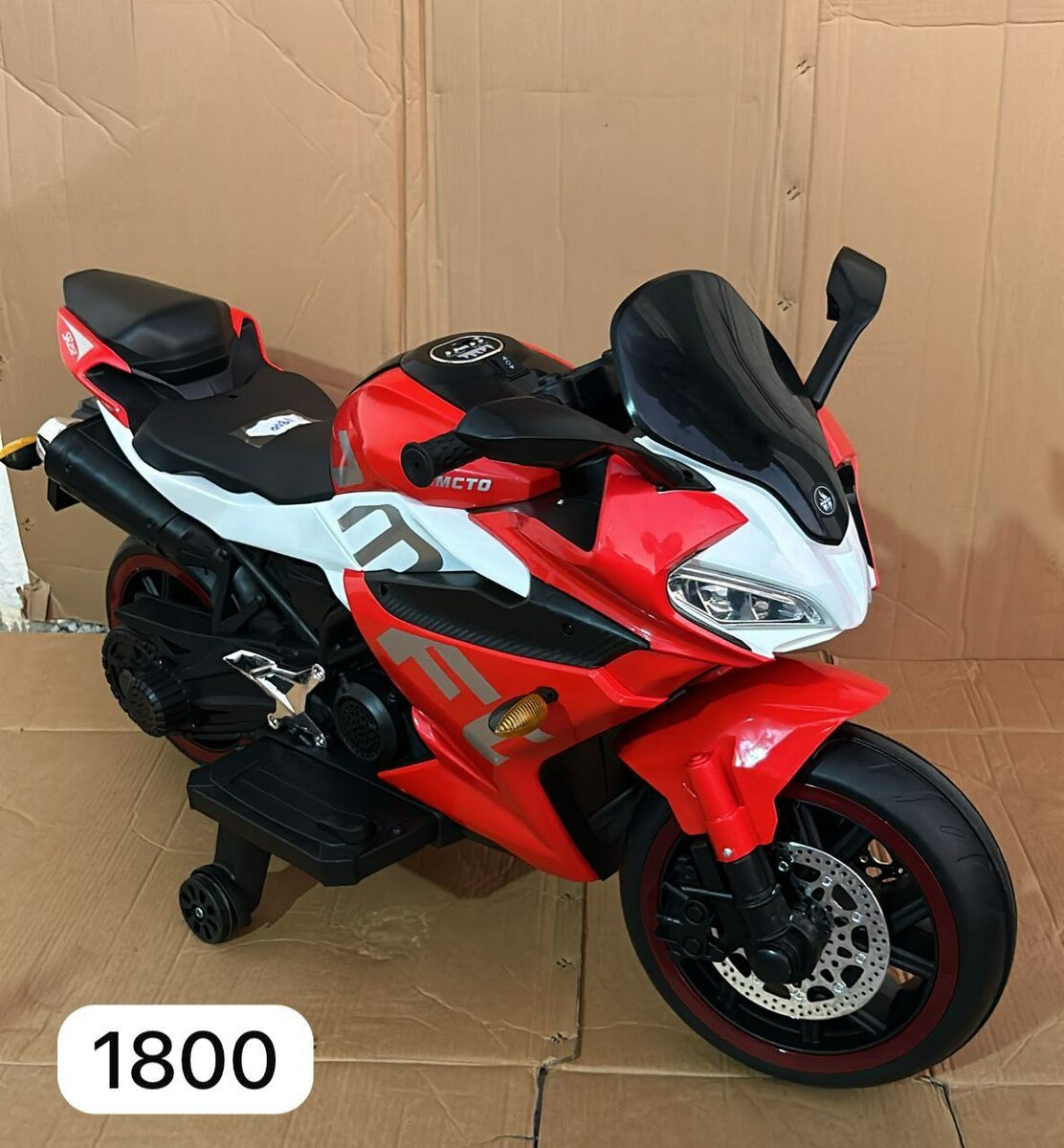 Moto électrique enfant rouge