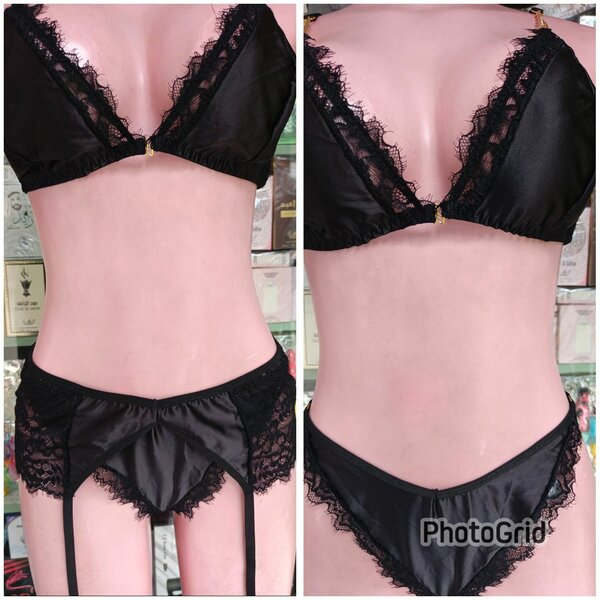 Ensemble lingerie dentelle noire