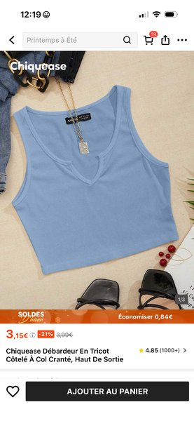 Débardeur Femme en Tricot