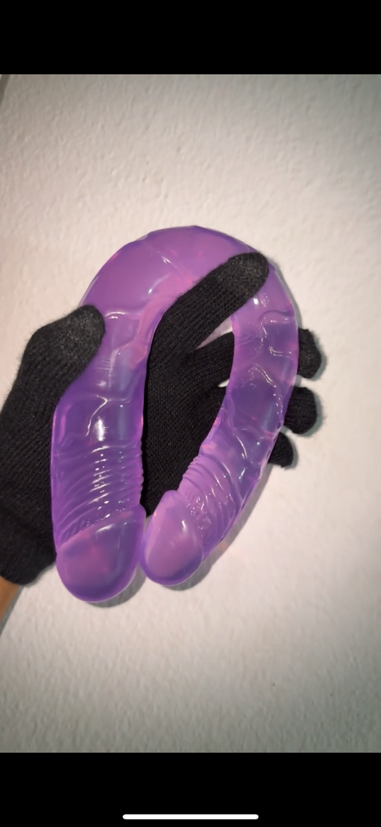Double Dong Violet Silicone