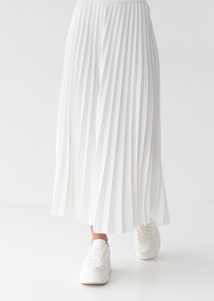 Jupe Plissée Blanche Élégante