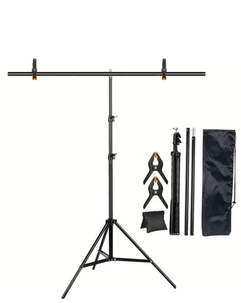 Support fond photo télescopique