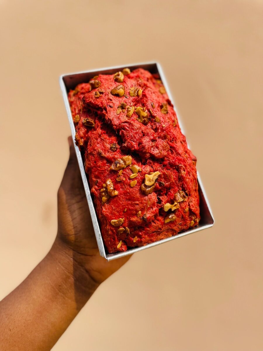 Red velvet Banana Bread