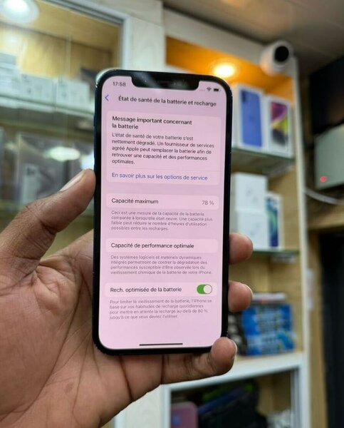 iPhone avec Batterie Optimisée