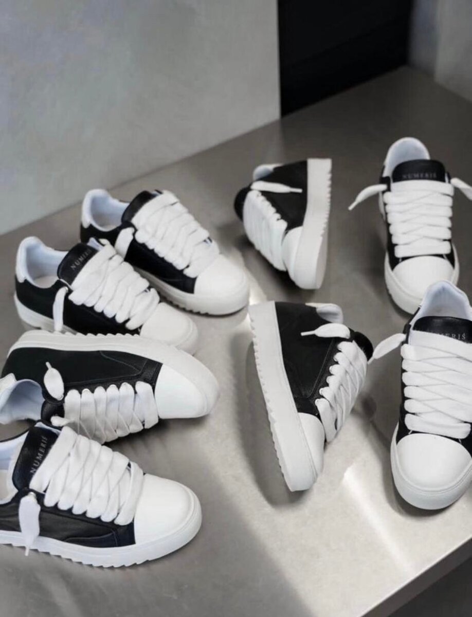 Baskets en cuir Numbris élégantes