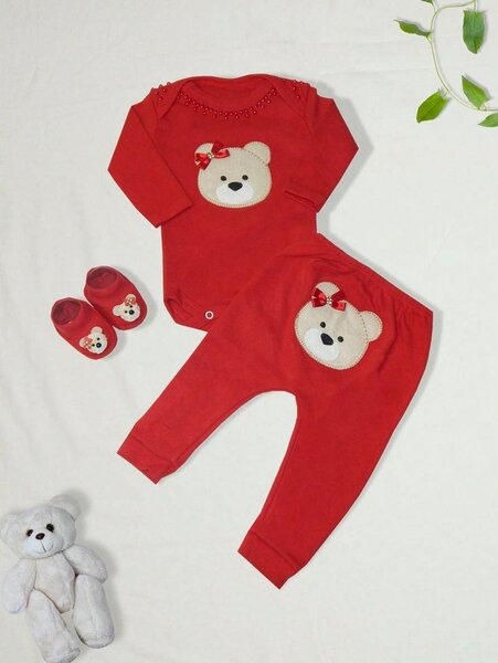 Ensemble bébé doux ourson