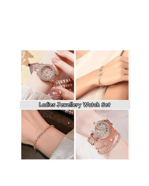 Élégant set montre-bijoux femme