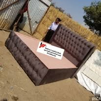 custom made bed with a high base