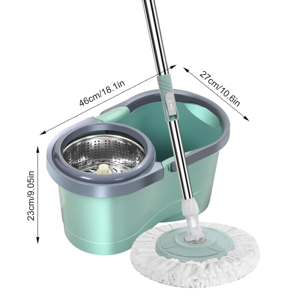 Balai Serpillière Rotatif avec Seau