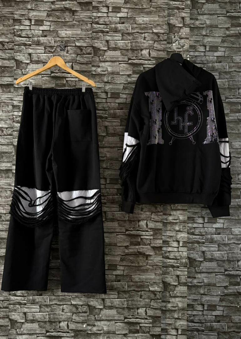 Ensemble sport à capuche décontracté