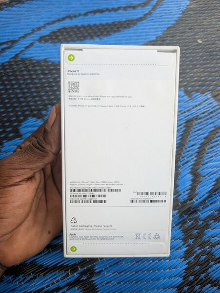 iPhone 17 256 Go Bleu