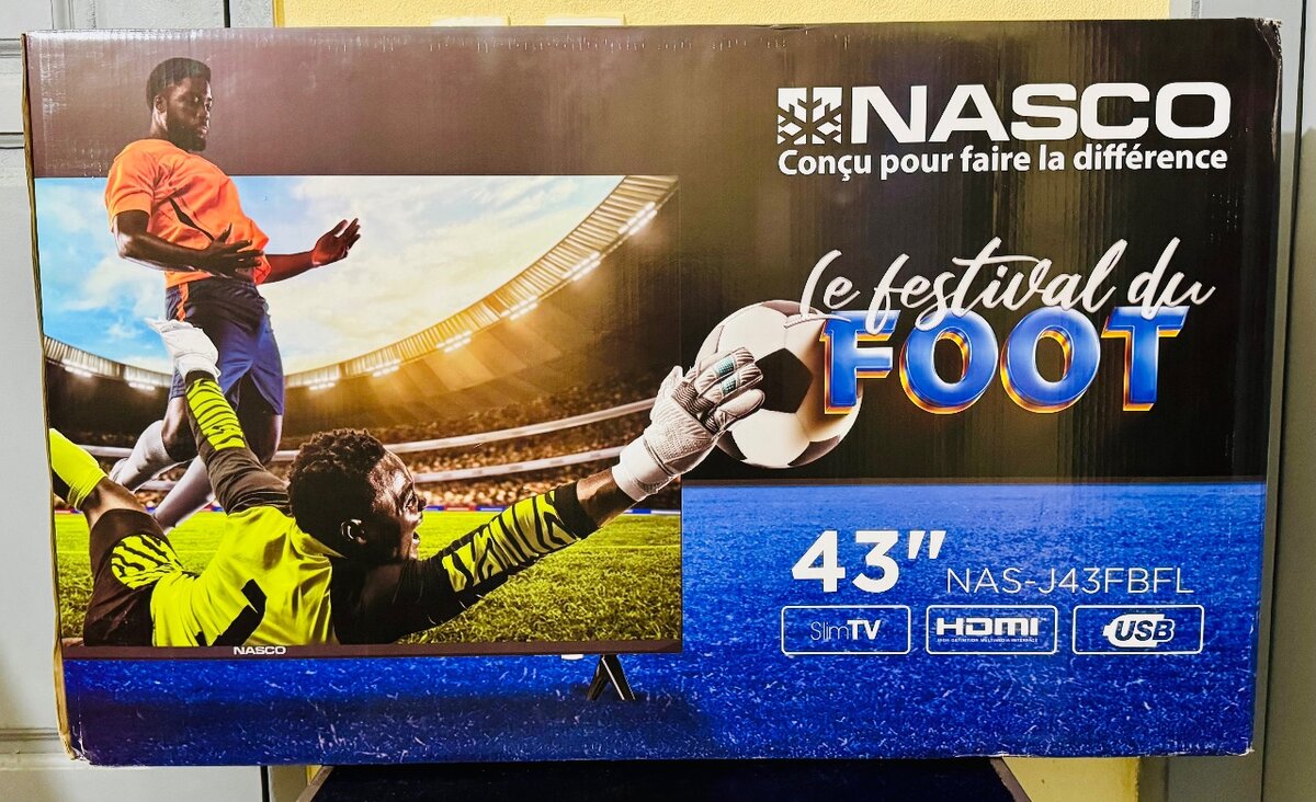 Téléviseur LED 43" NASCO/ déco
