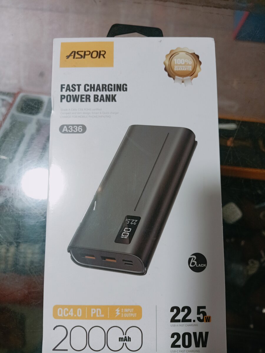 Aspor power bank 20000MAh