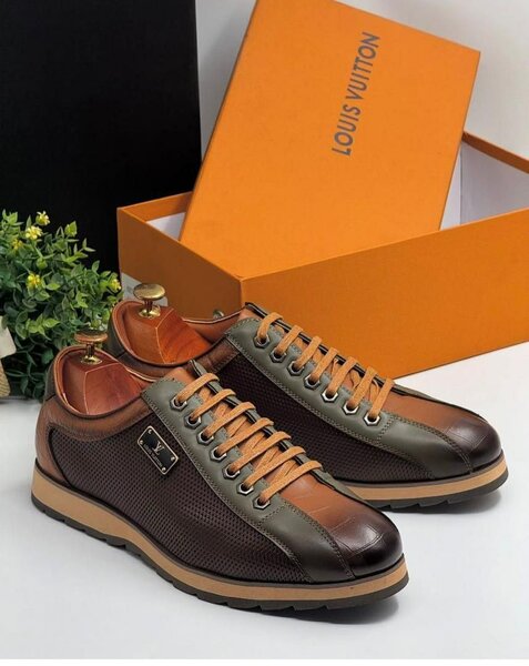 Sneakers en cuir homme élégant