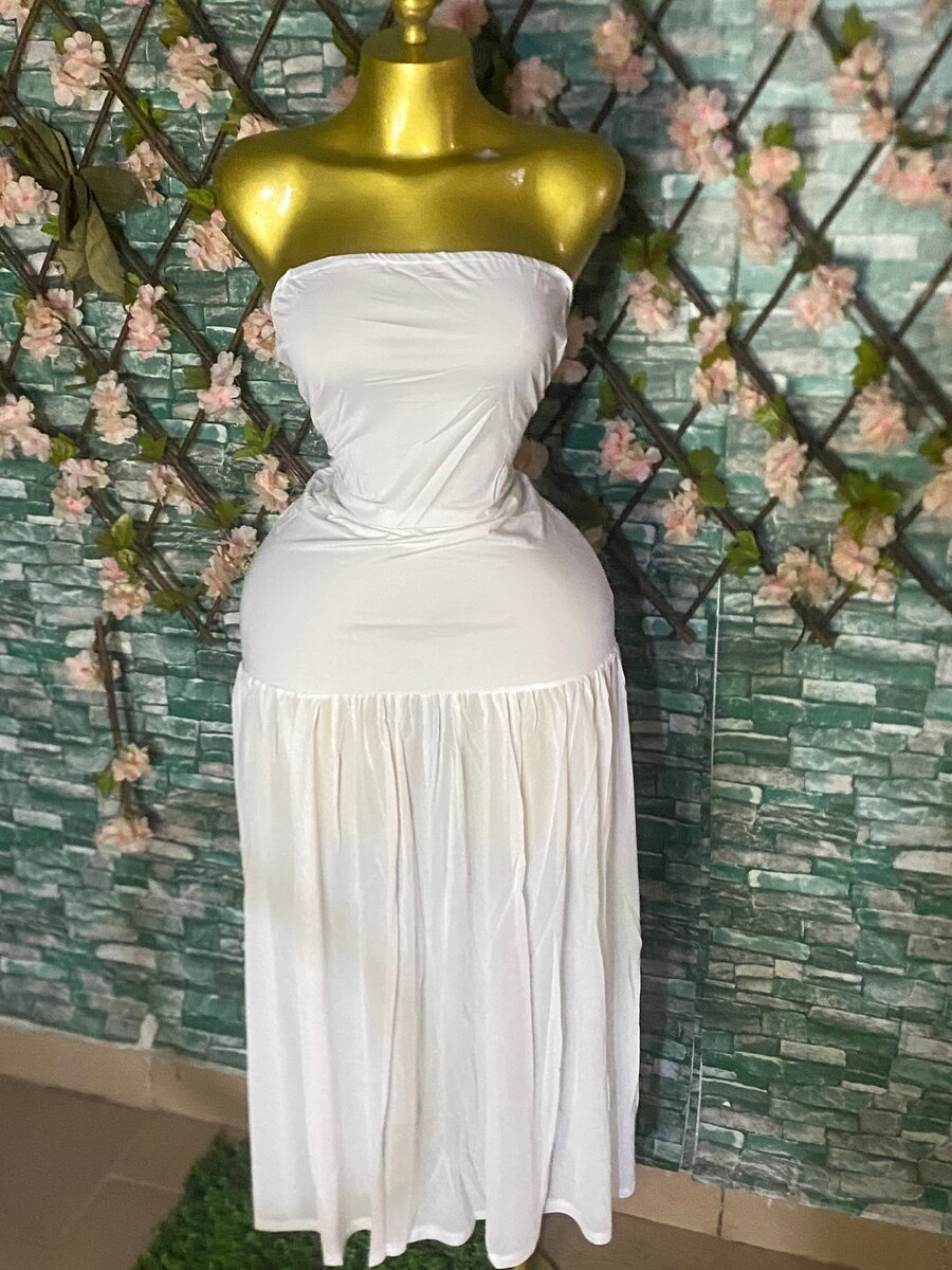 Robe bustier longue élégante