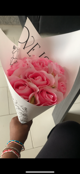 Bouquet de roses roses