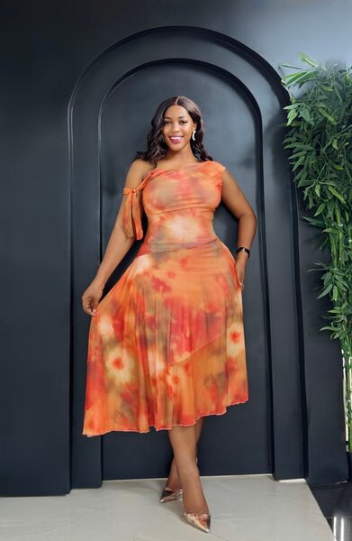 Robe d'été maxi colorée