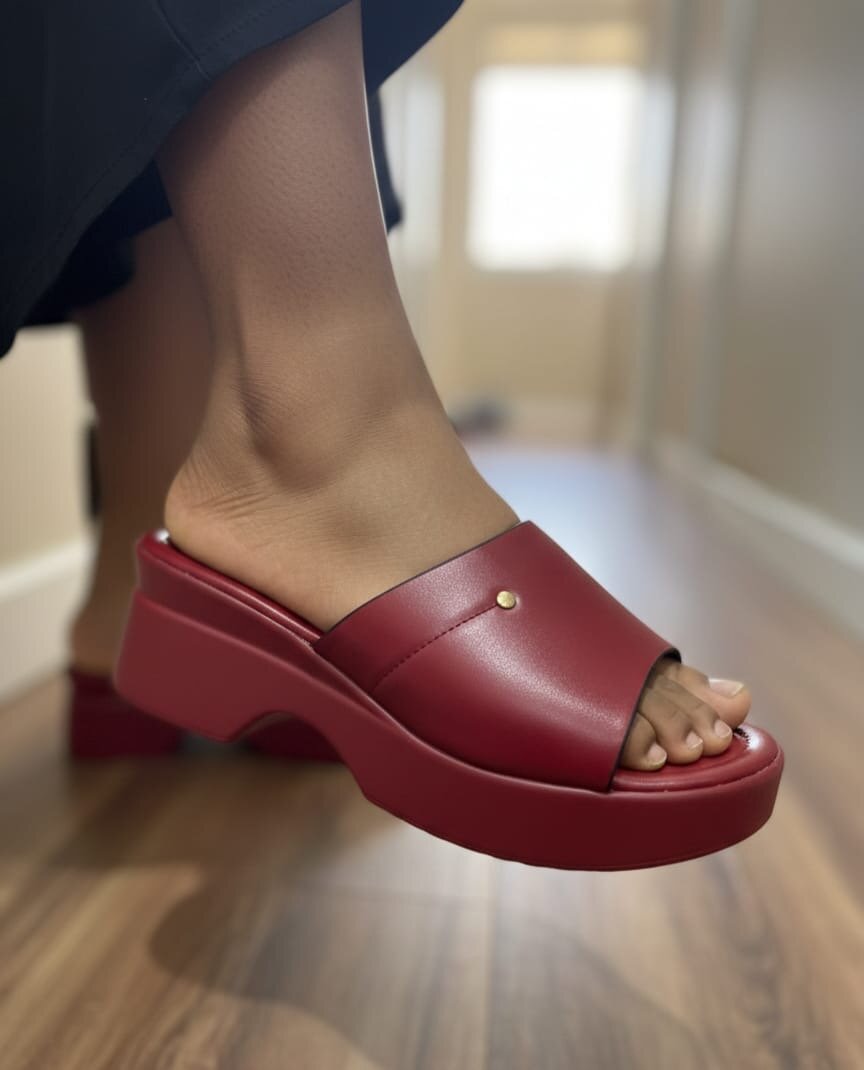 Mules épaisses confortables