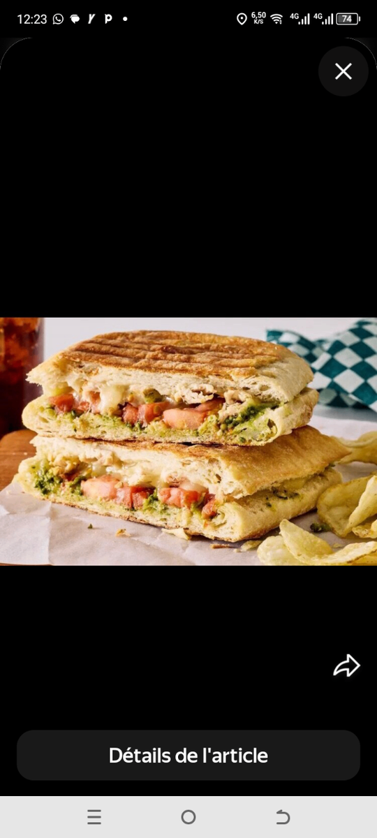 Délicieux Panini Grillé