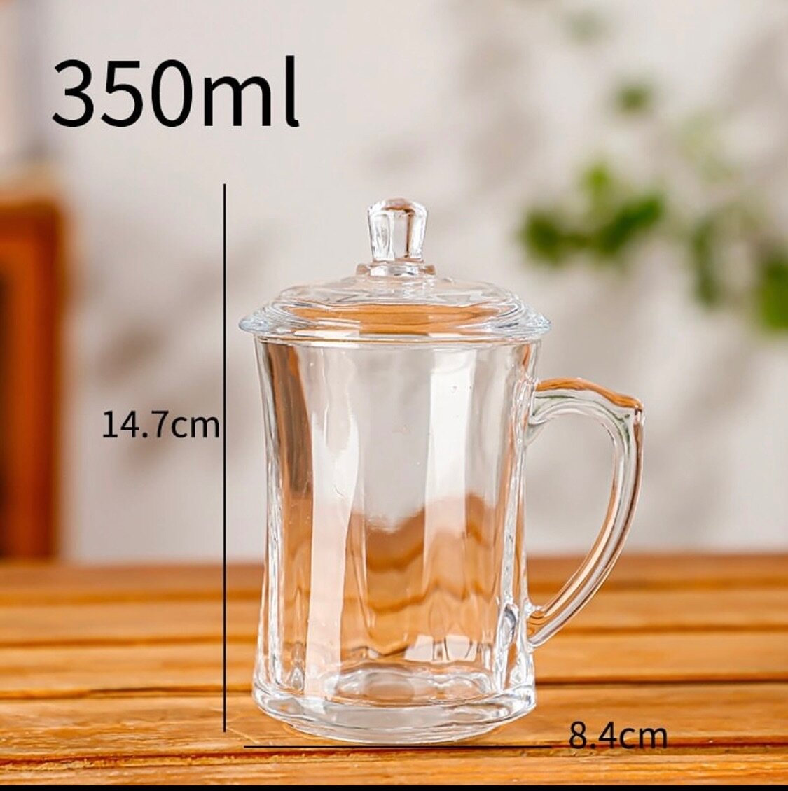 Glass Mug With Cover