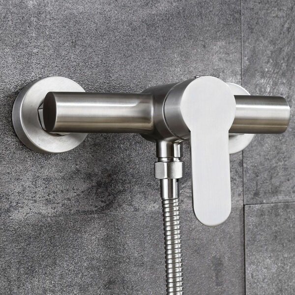 Sleek Wall-Mounted Shower Mixer