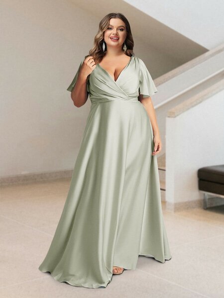 Robe de soirée en satin