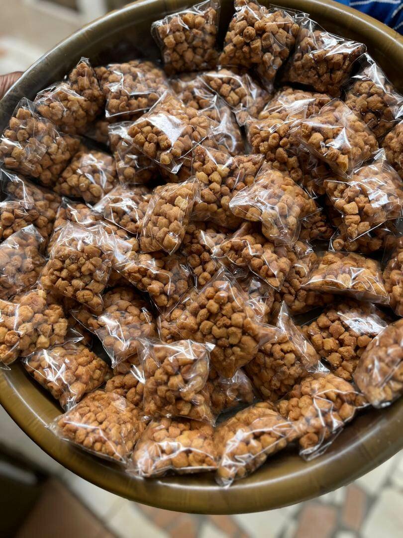 Croquettes et yaourt savoureux