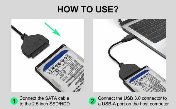 Câble USB 3.0 Pour mettre Disque Dur en Externe