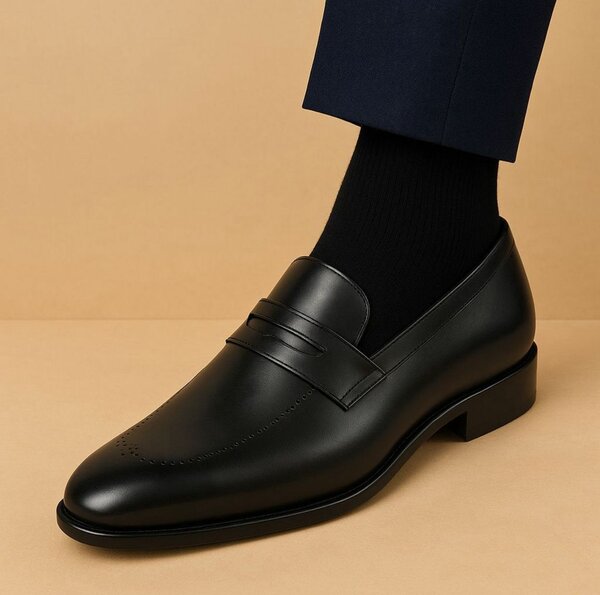 Chaussures noires classiques homme