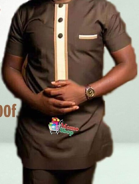 Tunique homme marron