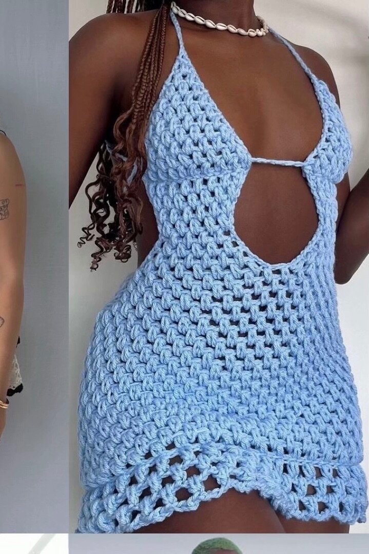 Robe crochet été élégante