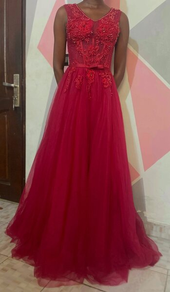 Robe de soirée élégante rouge