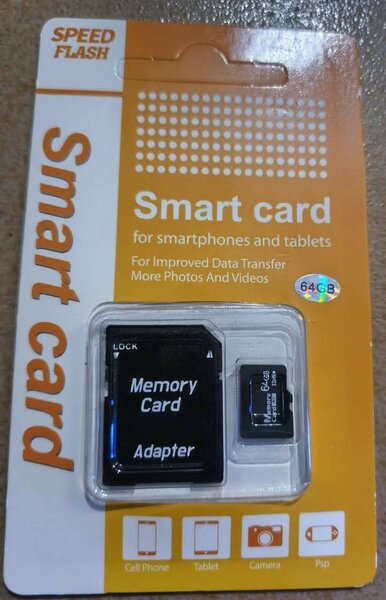Carte mémoire 64GB avec adaptateur
