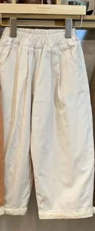 Брюки для девочек бежевые