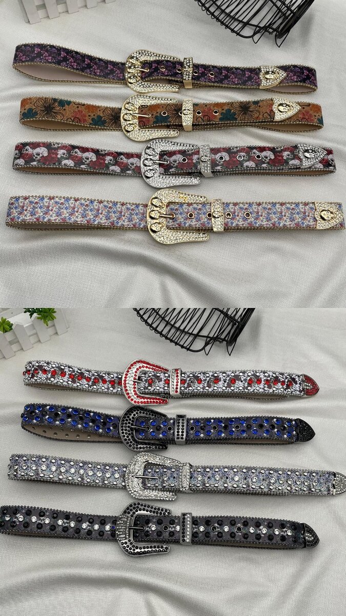 Rhinestone belts