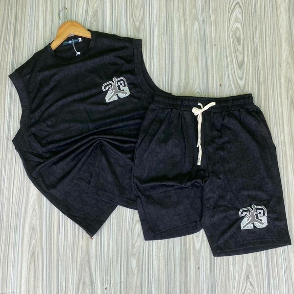 Top and shorts available for men