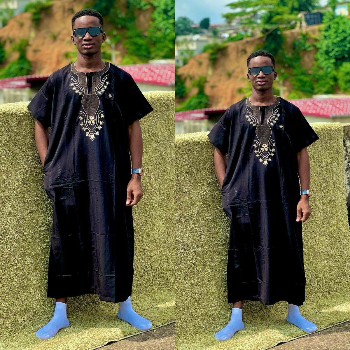 Robe brodée pour hommes