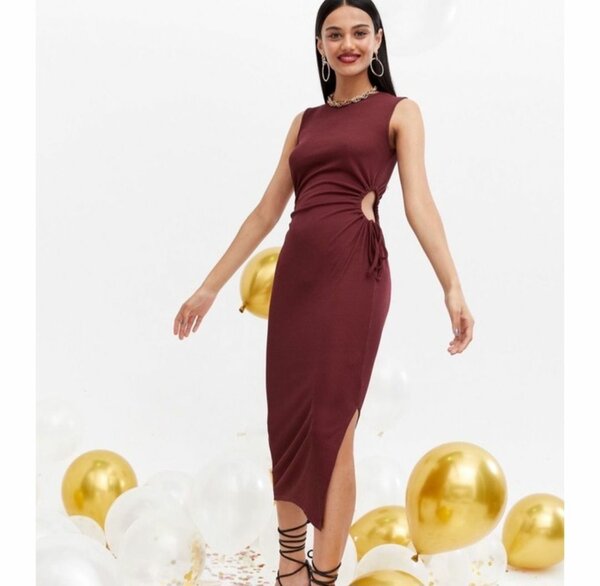 NewLook Burgundy Color Dress