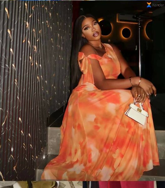 Robe longue en mousseline