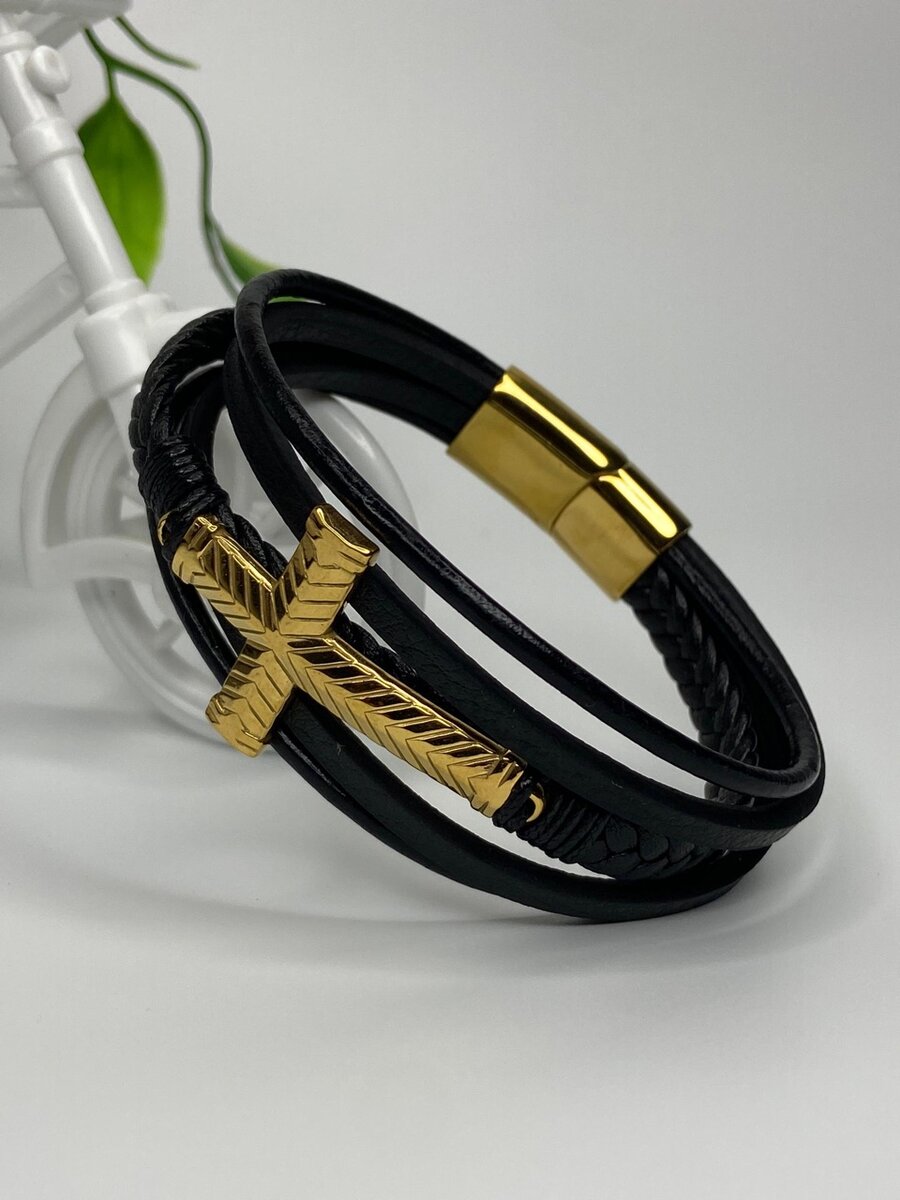 Quality Leather Steel Bracelets