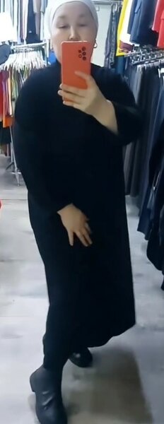 Платье макси черное микровельвет