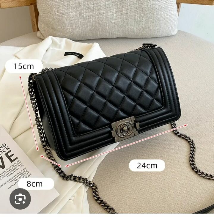 Sac bandoulière en cuir matelassé