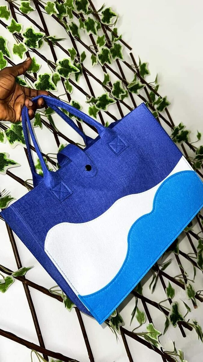 Sacs feutre en vague