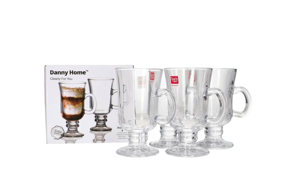 Latte Glass Mug 4pcs 244ml