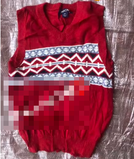 The vest is  red