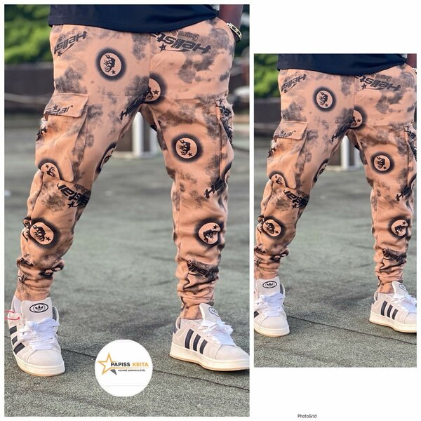 Pantalon cargo camouflage homme