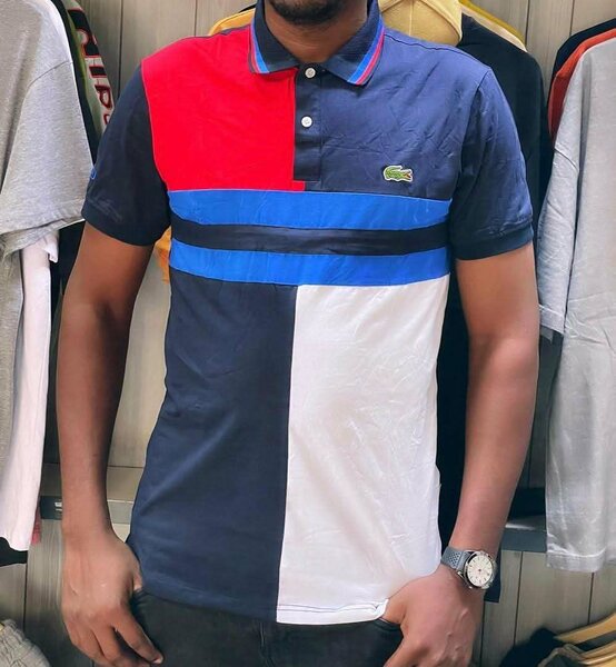 Polo multicolore tendance homme