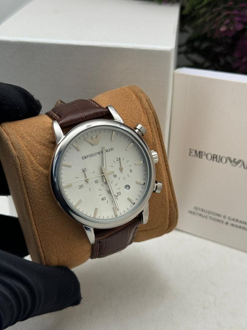Emporio Armani Leather Watch